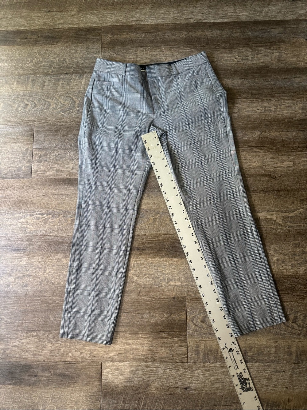 Banana Republic Gray Plaid Dress Pants